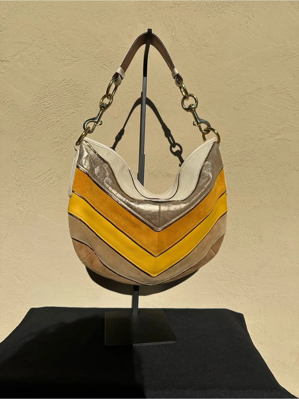 🏵️Coach Soho Limited Edition Chevron Hobo Shoulder Bag 3664 🏵️